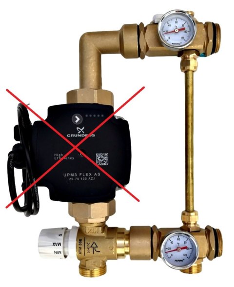 Festwertregelset / Pumpengruppe für Fußbodenheizung ohne Pumpe Festwertregelset / Pumpengruppe für Fußbodenheizung ohne Pumpe
