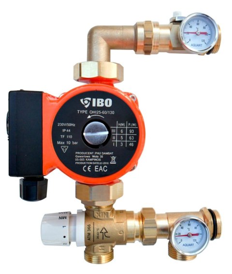 Festwertregelset / Pumpengruppe für Fußbodenheizung mit Pumpe IBO Festwertregelset / Pumpengruppe für Fußbodenheizung mit Pumpe IBO