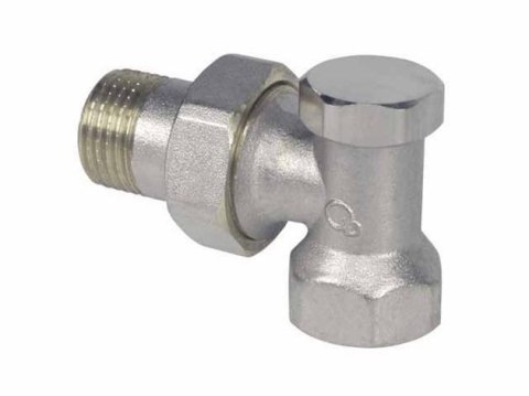 Zawór grzejnikowy odcinający 1/2" kątowy